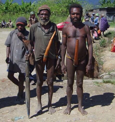 Männer aus afrikanesche Stämme