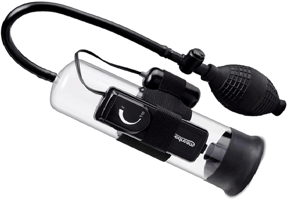 Vakuumpompel mat Vibrator fir Penisgréisst a Freed ze erhéijen