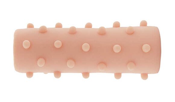 Eng oppene Düse déi funktionnéiert fir d'Dicke vum Phallus ze erhéijen