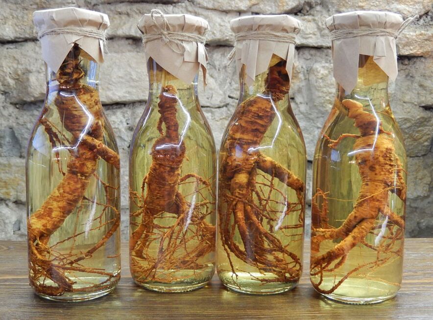 Ginseng Tinktur ze huelen hëlleft de Kapp vum Penis ze vergréisseren